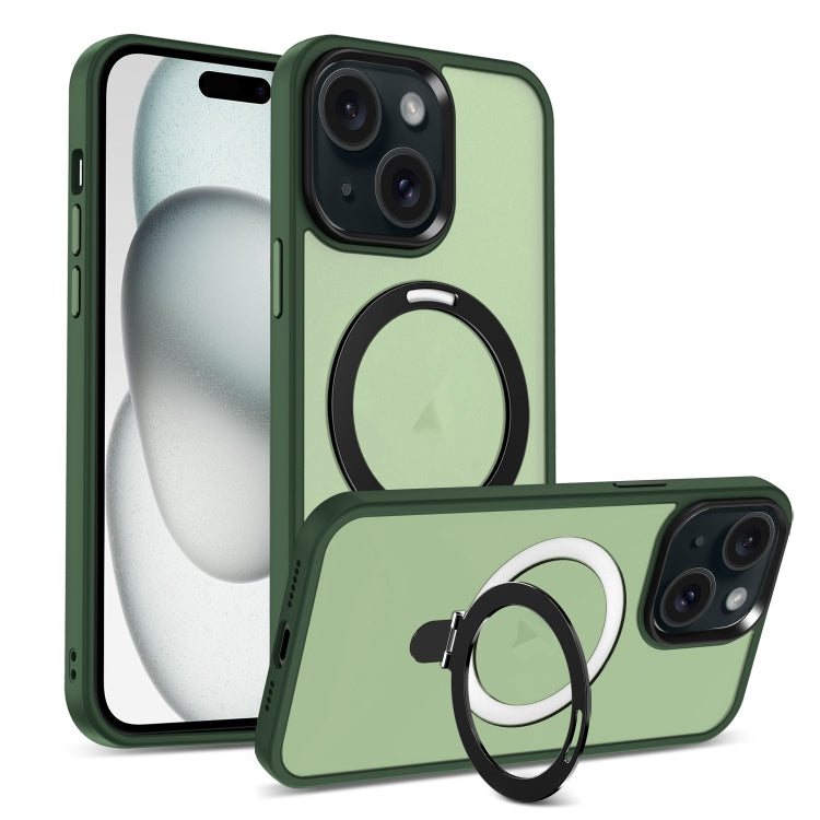 Skin-feel MagSafe Holder PC Hybrid TPU Phone Case