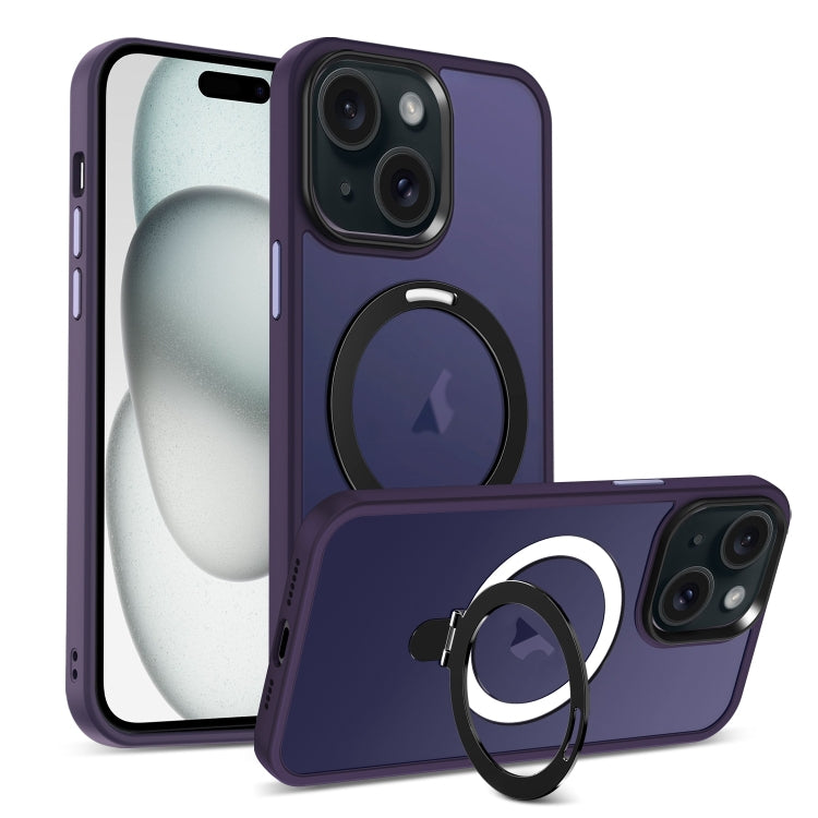 Skin-feel MagSafe Holder PC Hybrid TPU Phone Case