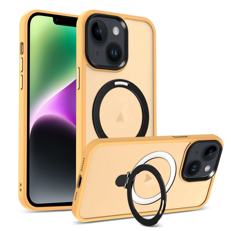 Skin-feel MagSafe Holder PC Hybrid TPU Phone Case