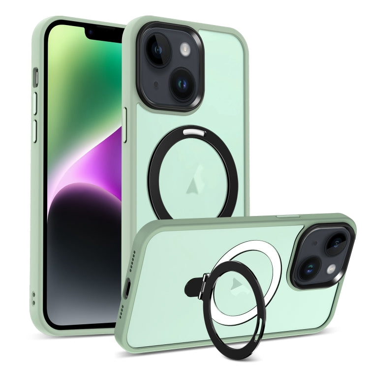 Skin-feel MagSafe Holder PC Hybrid TPU Phone Case