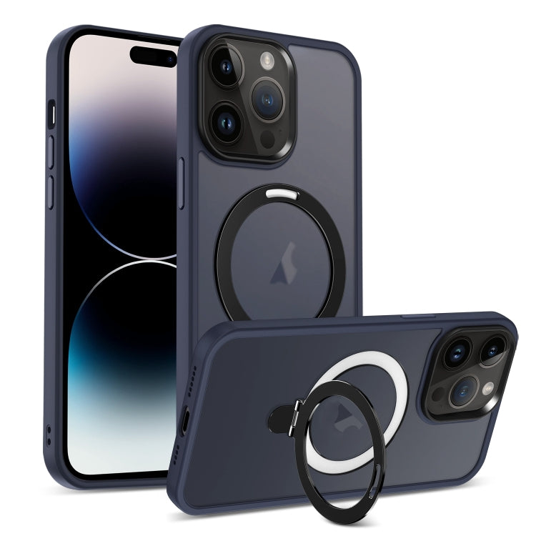 Skin-feel MagSafe Holder PC Hybrid TPU Phone Case