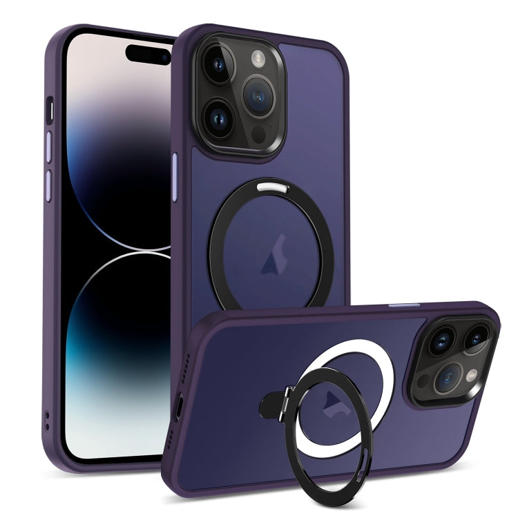 Skin-feel MagSafe Holder PC Hybrid TPU Phone Case