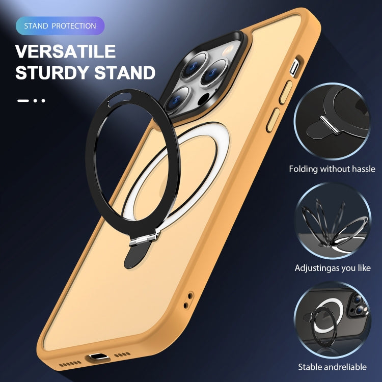 Skin-feel MagSafe Holder PC Hybrid TPU Phone Case