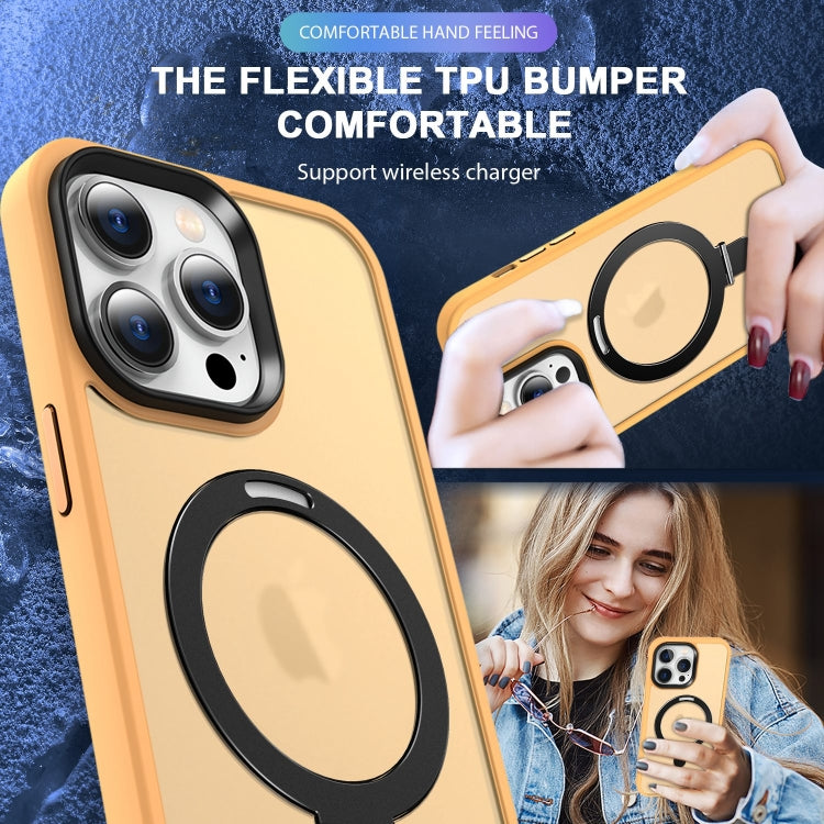 Skin-feel MagSafe Holder PC Hybrid TPU Phone Case