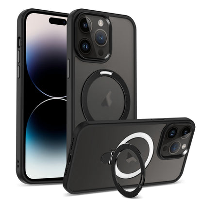 Skin-feel MagSafe Holder PC Hybrid TPU Phone Case