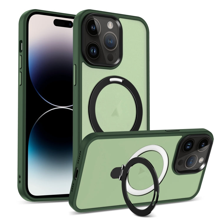 Skin-feel MagSafe Holder PC Hybrid TPU Phone Case
