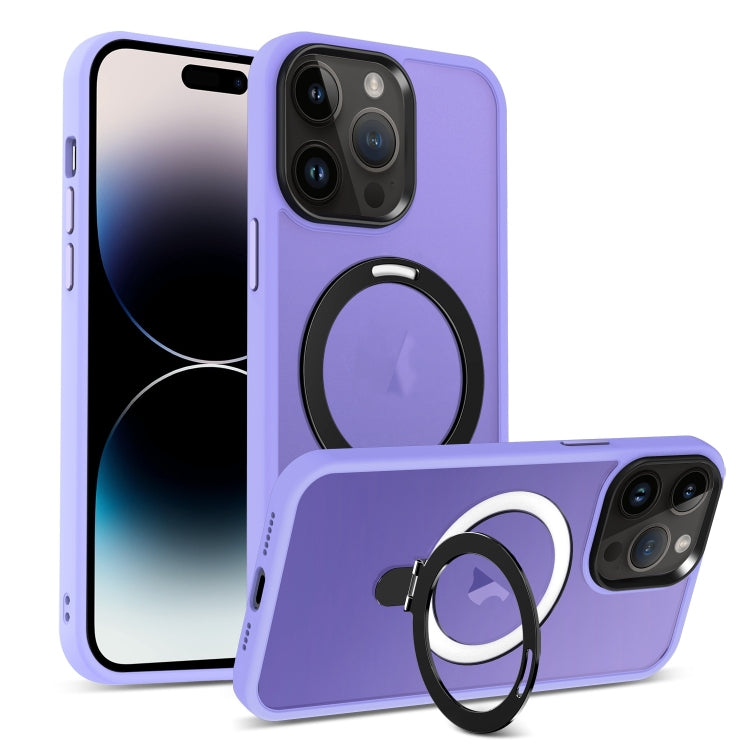 Skin-feel MagSafe Holder PC Hybrid TPU Phone Case