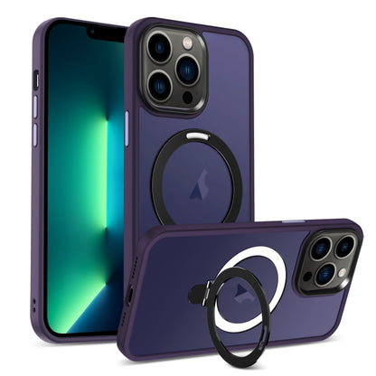 Skin-feel MagSafe Holder PC Hybrid TPU Phone Case