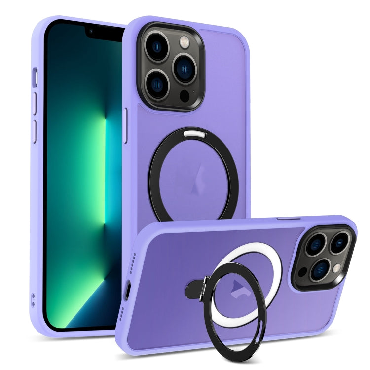 Skin-feel MagSafe Holder PC Hybrid TPU Phone Case