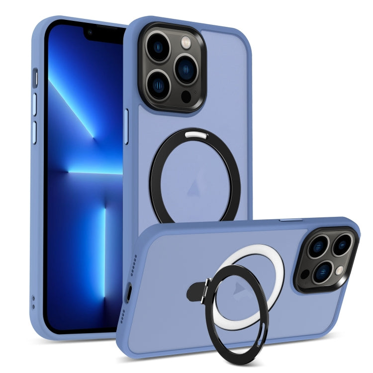 Skin-feel MagSafe Holder PC Hybrid TPU Phone Case