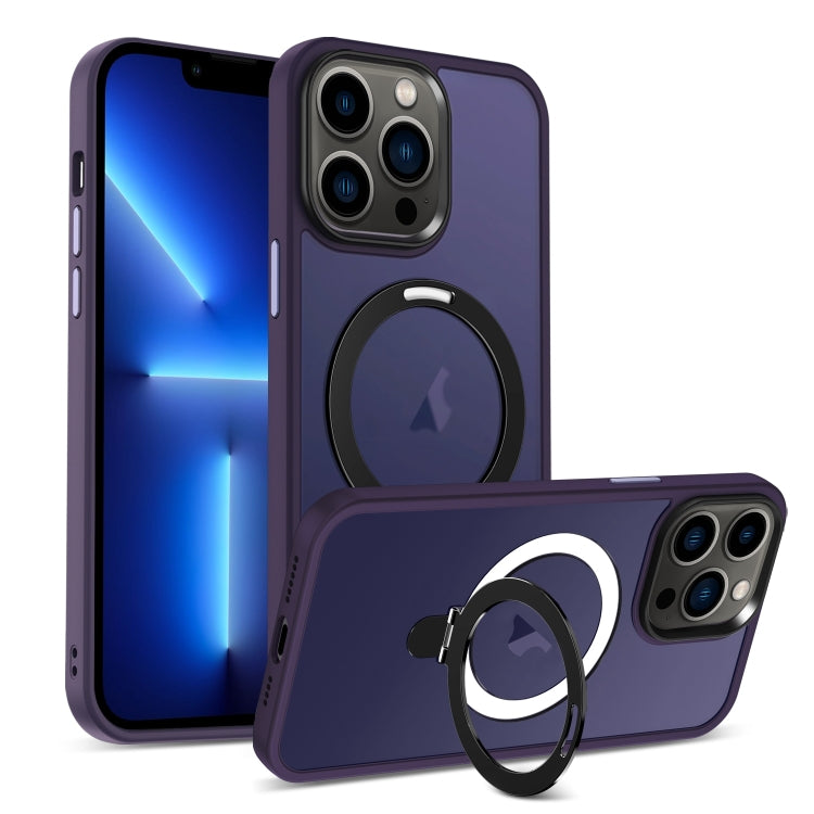 Skin-feel MagSafe Holder PC Hybrid TPU Phone Case