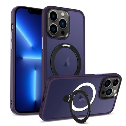 Skin-feel MagSafe Holder PC Hybrid TPU Phone Case