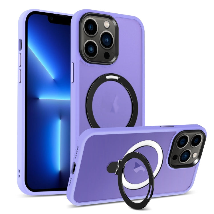 Skin-feel MagSafe Holder PC Hybrid TPU Phone Case