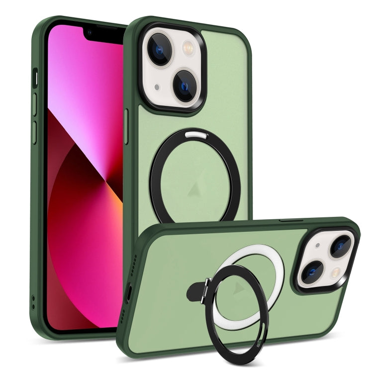 Skin-feel MagSafe Holder PC Hybrid TPU Phone Case