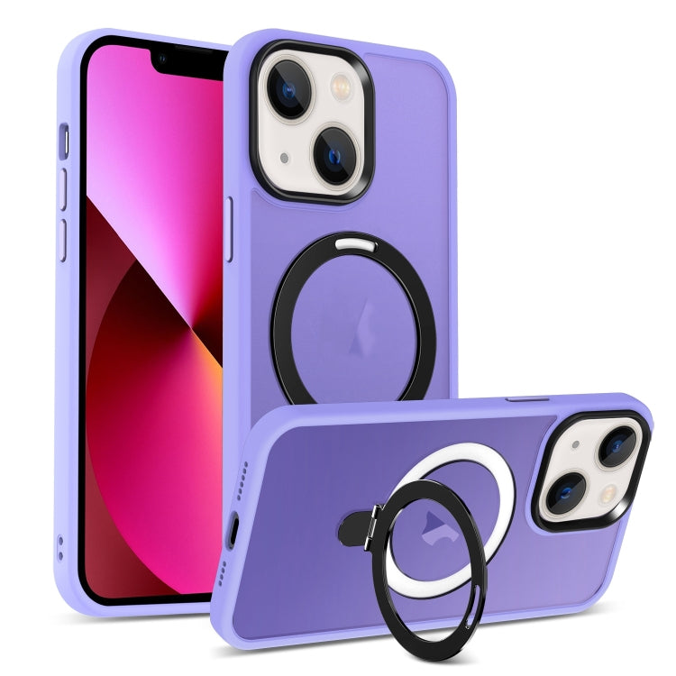 Skin-feel MagSafe Holder PC Hybrid TPU Phone Case