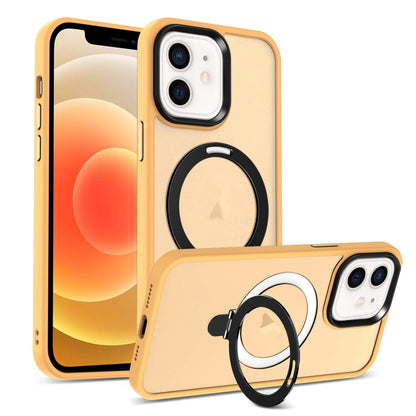 Skin-feel MagSafe Holder PC Hybrid TPU Phone Case