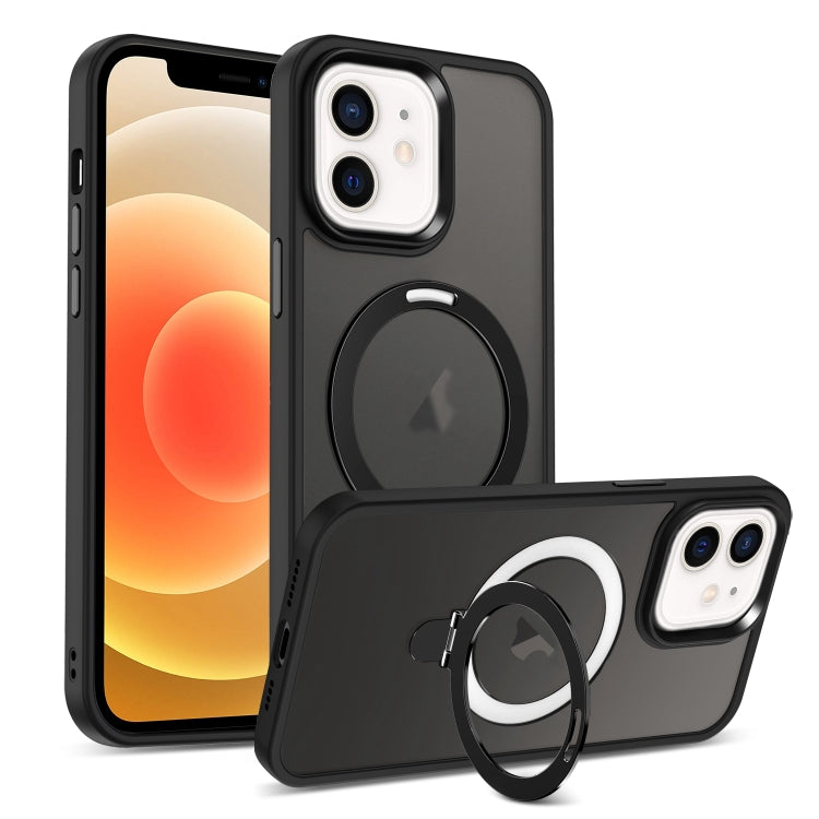 Skin-feel MagSafe Holder PC Hybrid TPU Phone Case