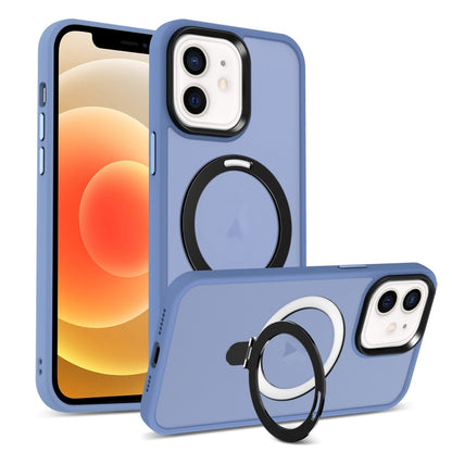 Skin-feel MagSafe Holder PC Hybrid TPU Phone Case