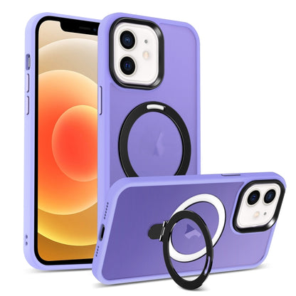 Skin-feel MagSafe Holder PC Hybrid TPU Phone Case