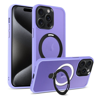 Skin-feel MagSafe Holder PC Hybrid TPU Phone Case