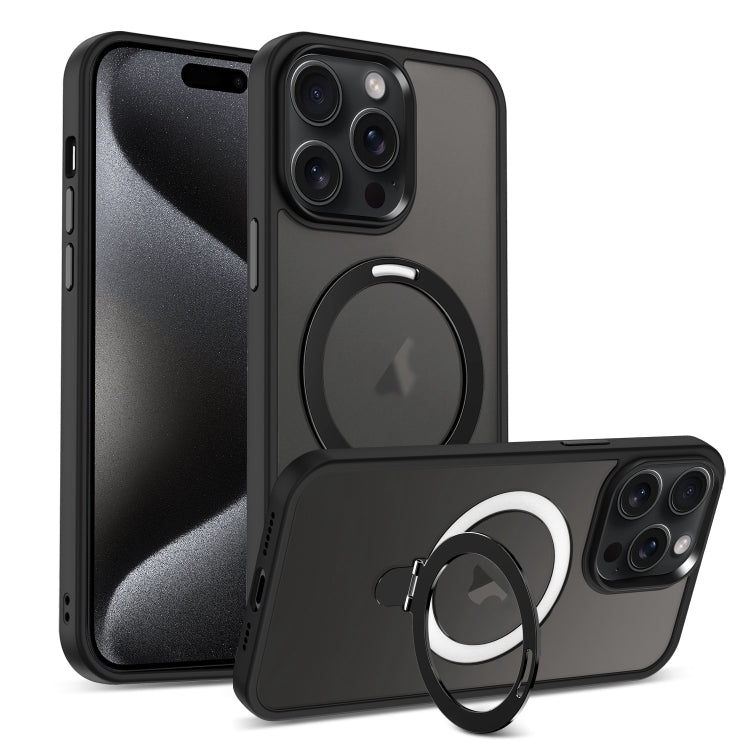 Skin-feel MagSafe Holder PC Hybrid TPU Phone Case