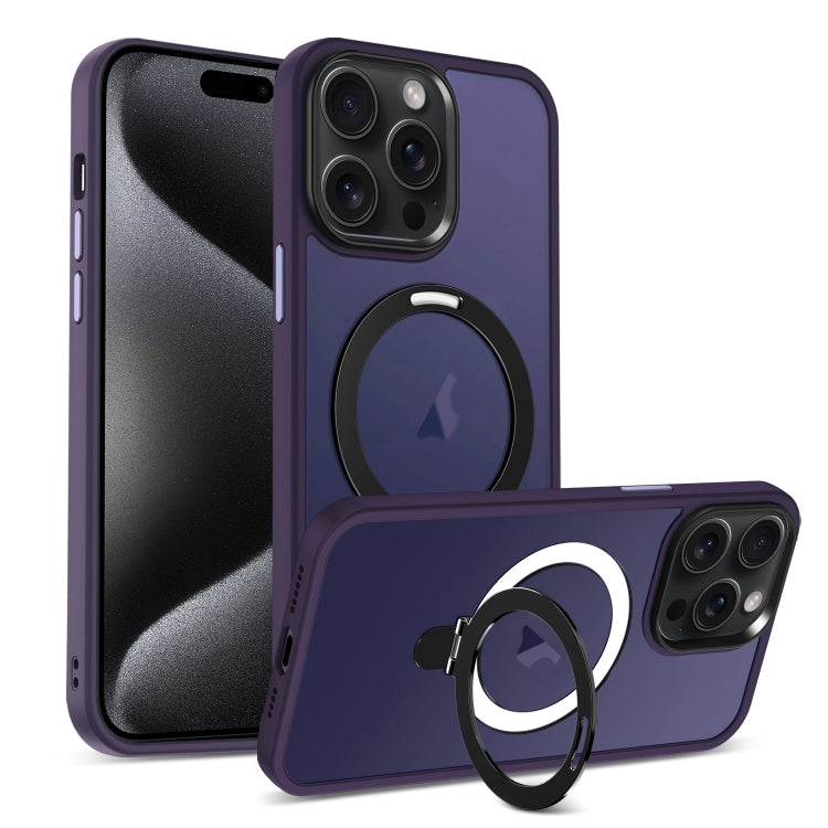 Skin-feel MagSafe Holder PC Hybrid TPU Phone Case