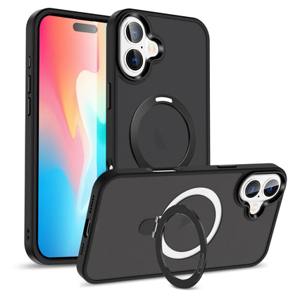 Skin-feel MagSafe Holder PC Hybrid TPU Phone Case