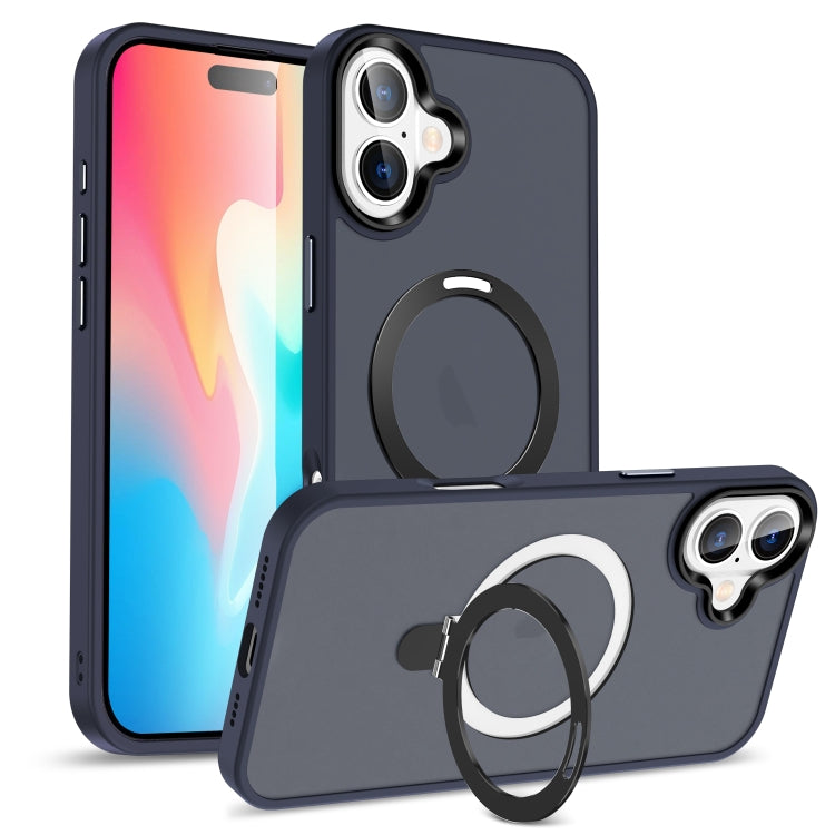 Skin-feel MagSafe Holder PC Hybrid TPU Phone Case