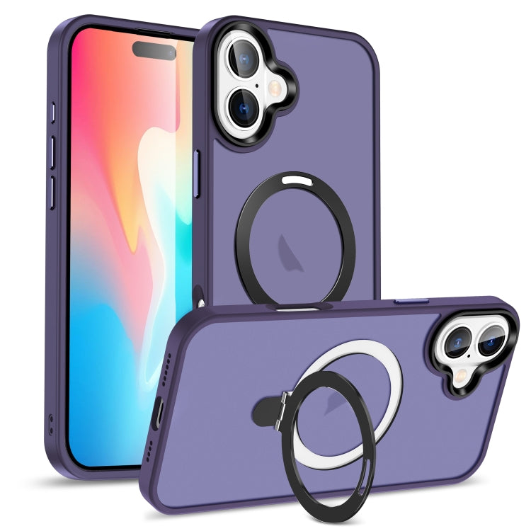 Skin-feel MagSafe Holder PC Hybrid TPU Phone Case