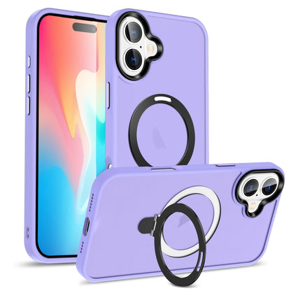 Skin-feel MagSafe Holder PC Hybrid TPU Phone Case