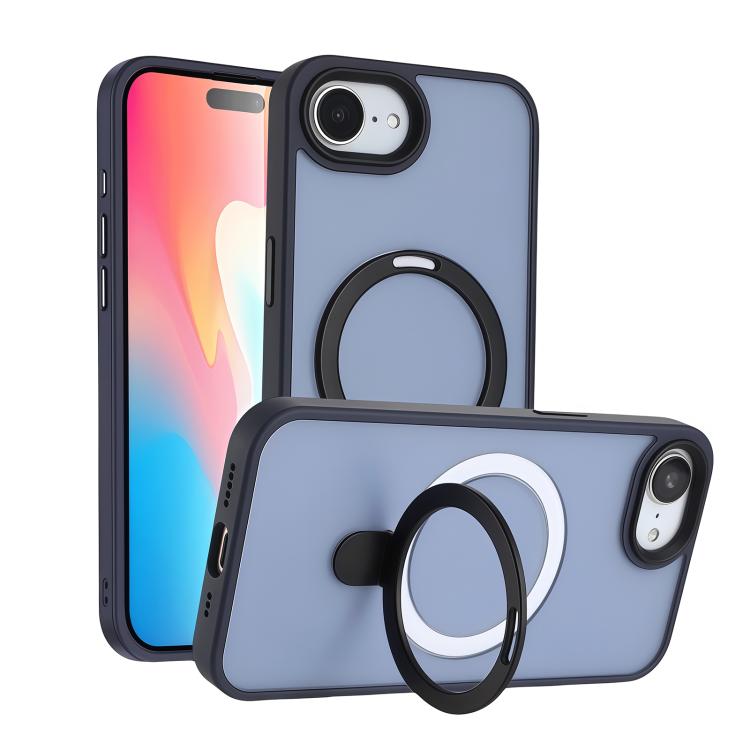 Skin-feel MagSafe Holder PC Hybrid TPU Phone Case
