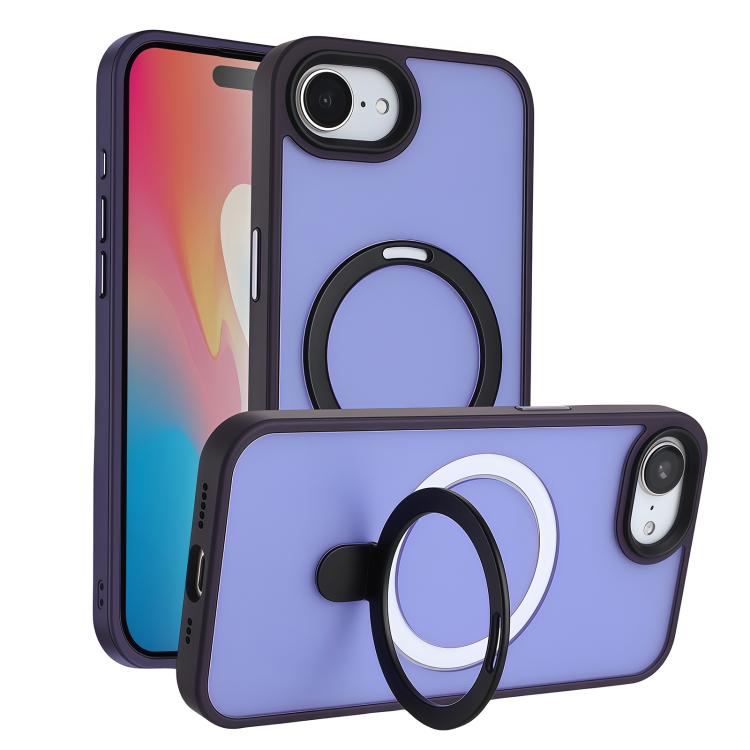 Skin-feel MagSafe Holder PC Hybrid TPU Phone Case