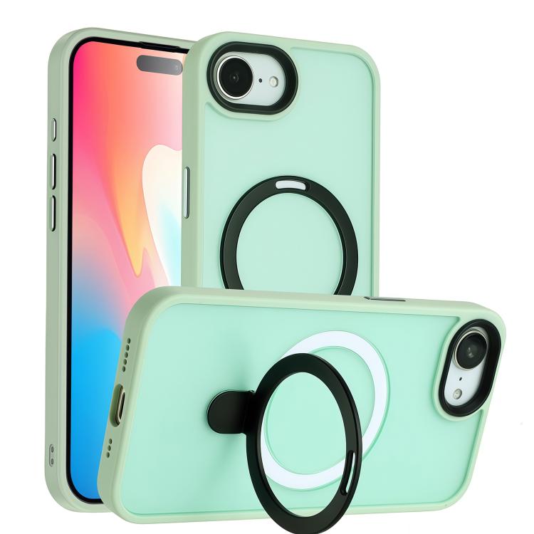 Skin-feel MagSafe Holder PC Hybrid TPU Phone Case