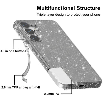 Shockproof Terminator Glitter Powder Phone Case, For Samsung Galaxy S25 5G�����������������������...