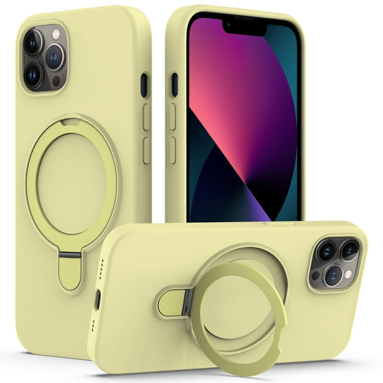 Liquid Silicone MagSafe Magnetic Phone Case with Ring Holder
