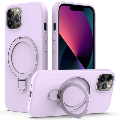 Liquid Silicone MagSafe Magnetic Phone Case with Ring Holder