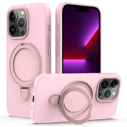 Liquid Silicone MagSafe Magnetic Phone Case with Ring Holder