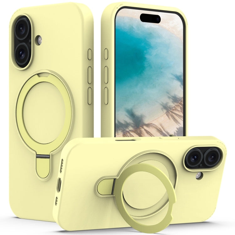 Liquid Silicone MagSafe Magnetic Phone Case with Ring Holder