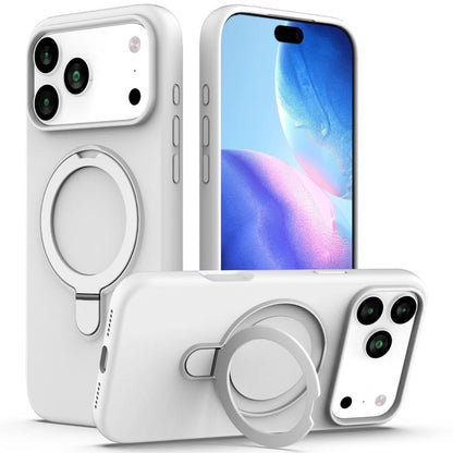 Liquid Silicone MagSafe Magnetic Phone Case with Ring Holder