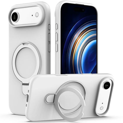 Liquid Silicone MagSafe Magnetic Phone Case with Ring Holder