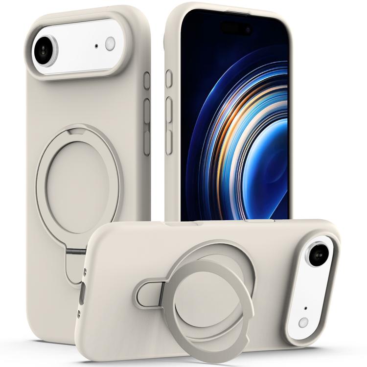 Liquid Silicone MagSafe Magnetic Phone Case with Ring Holder