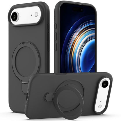 Liquid Silicone MagSafe Magnetic Phone Case with Ring Holder
