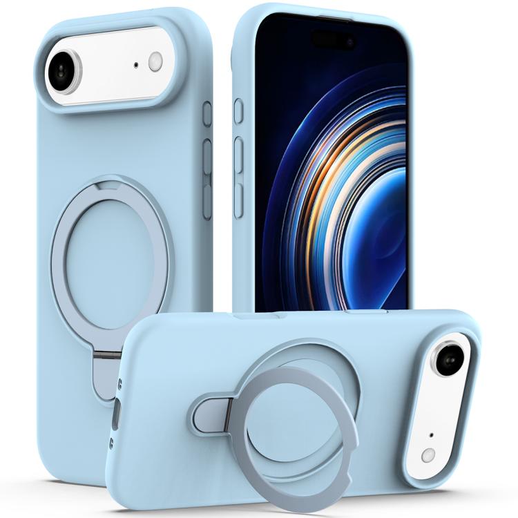 Liquid Silicone MagSafe Magnetic Phone Case with Ring Holder
