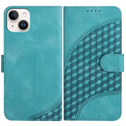 YX0060 Elephant Head Embossed Phone Leather Case with Lanyard