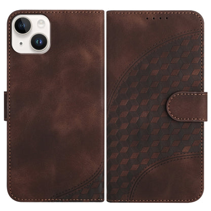 YX0060 Elephant Head Embossed Phone Leather Case with Lanyard