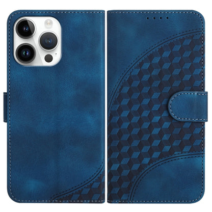 YX0060 Elephant Head Embossed Phone Leather Case with Lanyard