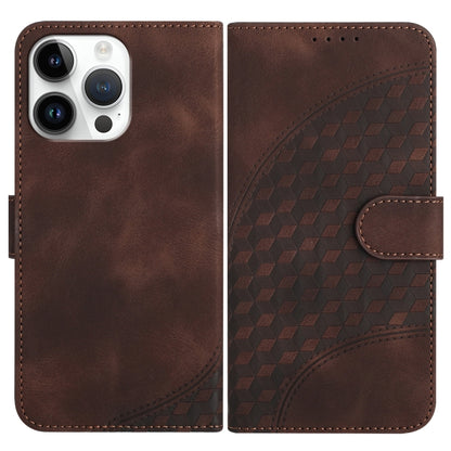 YX0060 Elephant Head Embossed Phone Leather Case with Lanyard