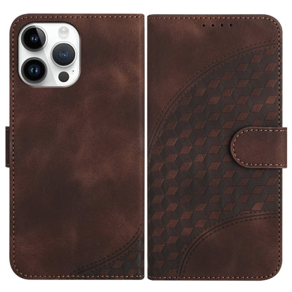 YX0060 Elephant Head Embossed Phone Leather Case with Lanyard