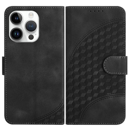 YX0060 Elephant Head Embossed Phone Leather Case with Lanyard