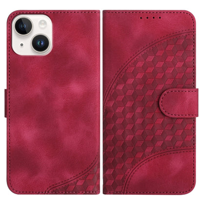 YX0060 Elephant Head Embossed Phone Leather Case with Lanyard